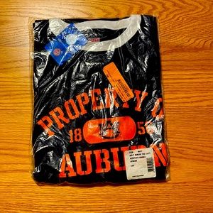 Property of Auburn size large color-navy, short sleeve shirt. NWT